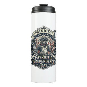 Patriotic Werewolf Patriot Horror Monster Patriot Thermal Tumbler