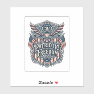 Patriotic Western Floral Vector Graphic Tee