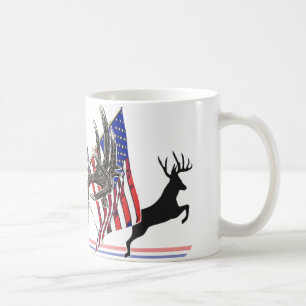 Patriotic Whitetail buck Coffee Mug