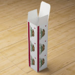 Patriotic wine gift box with Flag of California<br><div class="desc">Present your gift in style with our wine gift box featuring the flag of California! This elegant wine gift box showcases the iconic California flag design, making it a perfect choice for celebrating any occasion with a touch of Golden State pride. Whether for a special event or a thoughtful gift,...</div>