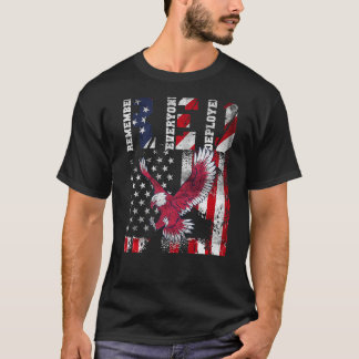 Patriotic Women RED Friday Remember Everyone Deplo T-Shirt
