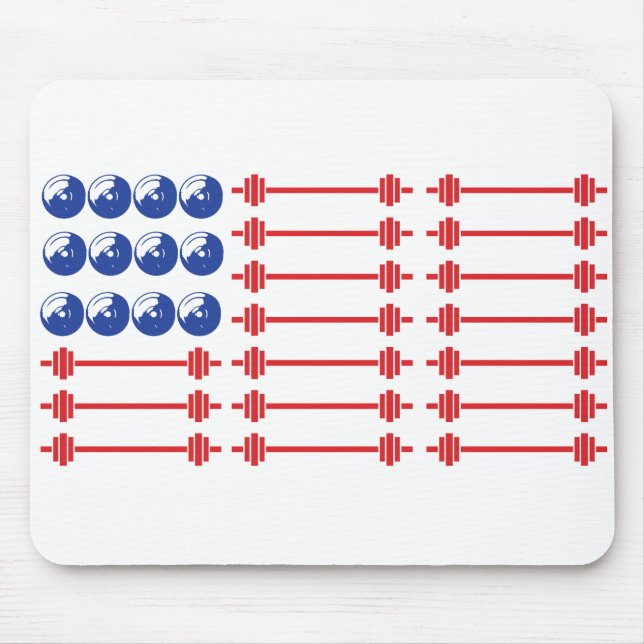 Patriotic Workout Mouse Pad (Front)