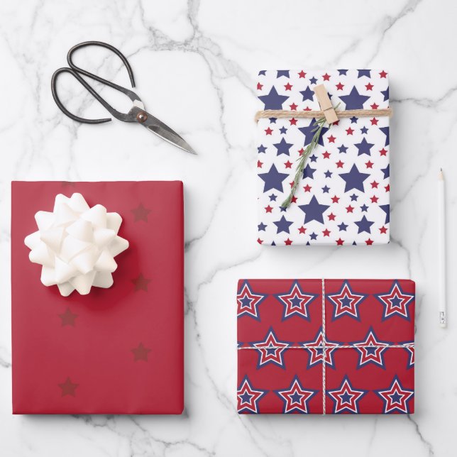 Patriotic  wrapping paper sheet (Front)