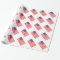 Patriotic wrapping paper with American flag