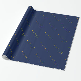 Patriotic, wrapping paper with Flag of Alaska