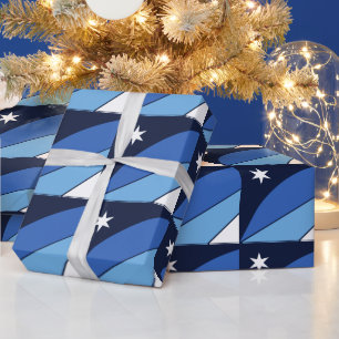 Patriotic wrapping paper with Flag of Columbia