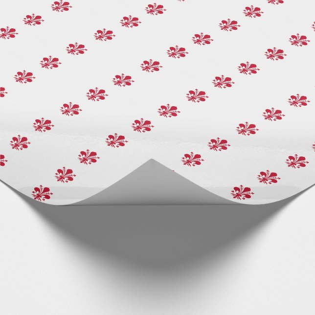 Patriotic wrapping paper with Flag of Florence (Corner)