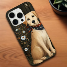 Patriotic Yellow Lab Dog Labrador iPhone case