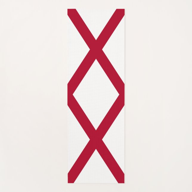 Patriotic Yoga Mats with flag of Alabama, USA (Front)