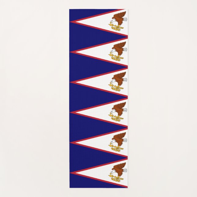 Patriotic Yoga Mats with flag of American Samoa (Front)