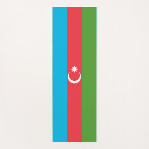 Patriotic Yoga Mats with flag of Azerbaijan