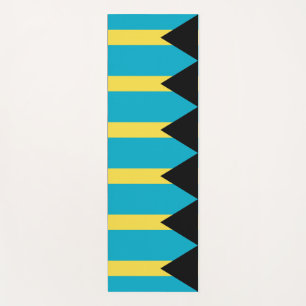 Patriotic Yoga Mats with flag of Bahamas