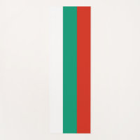 Patriotic Yoga Mats with flag of Bulgaria