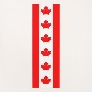 Patriotic Yoga Mats with flag of Canada