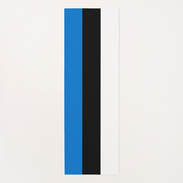Patriotic Yoga Mats with flag of Estonia (Front)