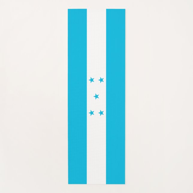 Patriotic Yoga Mats with flag of Honduras (Front)