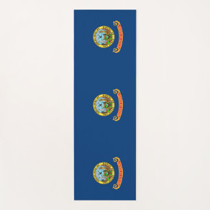 Patriotic Yoga Mats with flag of Idaho, USA