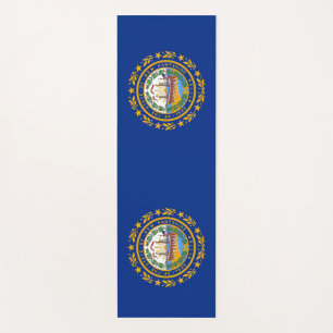 Patriotic Yoga Mats with flag of New Hampshire