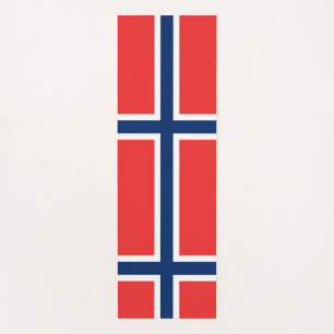 Patriotic Yoga Mats with flag of Norway