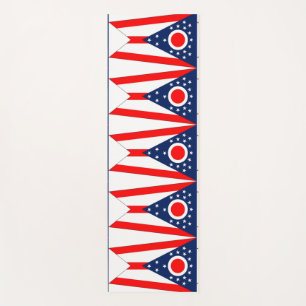 Patriotic Yoga Mats with flag of Ohio, USA