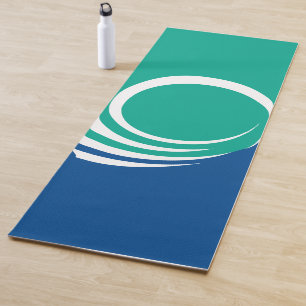Patriotic Yoga Mats with flag of Ottawa, Canada