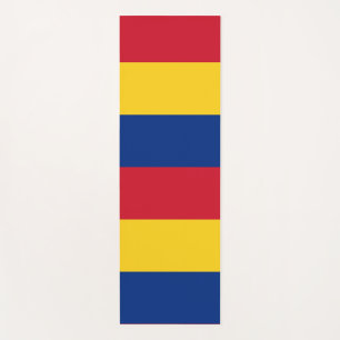 Patriotic Yoga Mats with flag of Romania