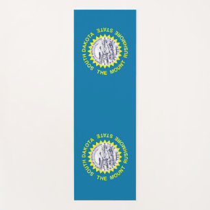 Patriotic Yoga Mats with flag of South Dakota