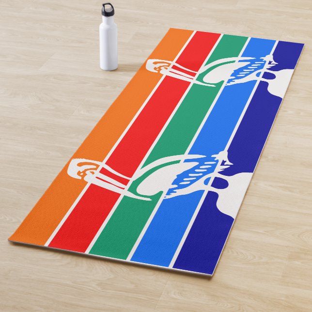 Patriotic Yoga Mats with flag of St. Petersburg (In Situ)