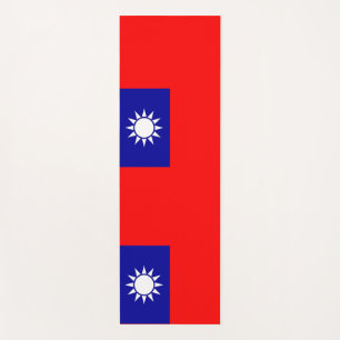 Patriotic Yoga Mats with flag of Taiwan