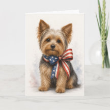 Patriotic Yorkshire Terrier - Yorkie 4th of July