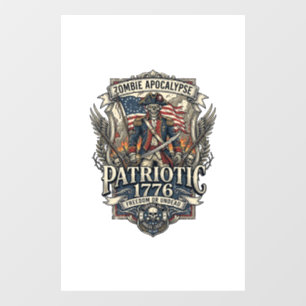 Patriotic Zombie Patriot General Zombie Apocalypse
