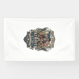 Patriotic Zombie Patriot General Zombie Apocalypse Banner