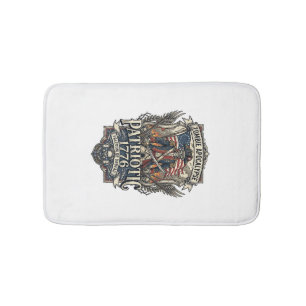 Patriotic Zombie Patriot General Zombie Apocalypse Bath Mat