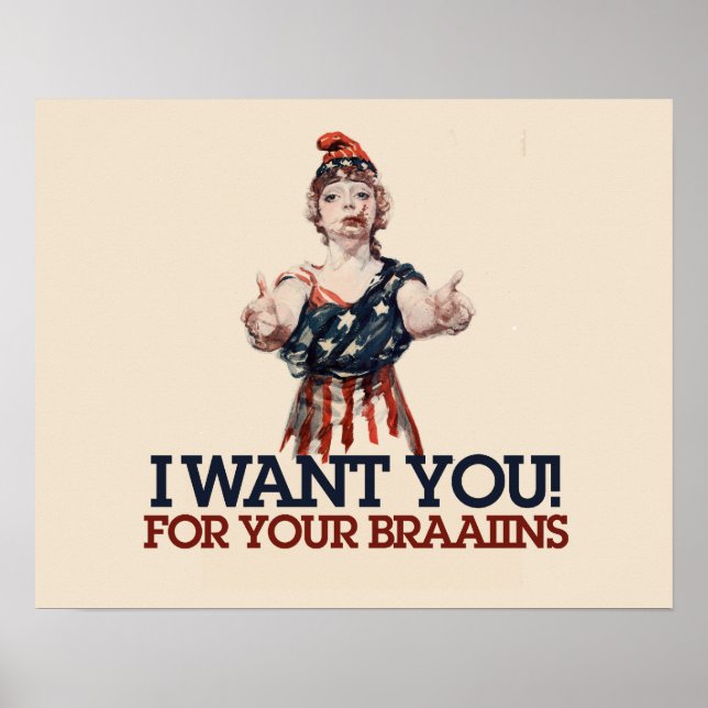 Patriotic Zombie Poster (Front)