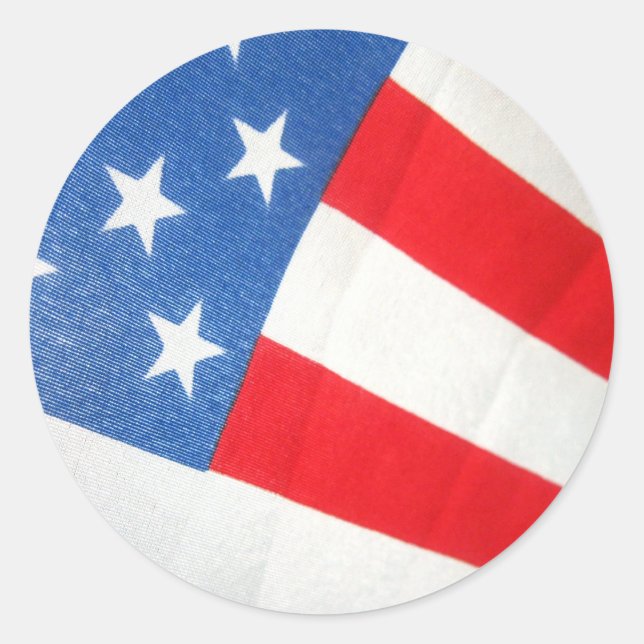 Patriotism Classic Round Sticker (Front)