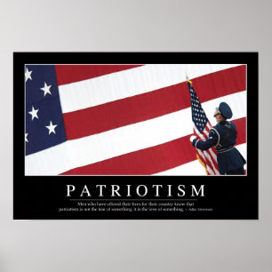 Patriotism: Inspirational Quote Poster