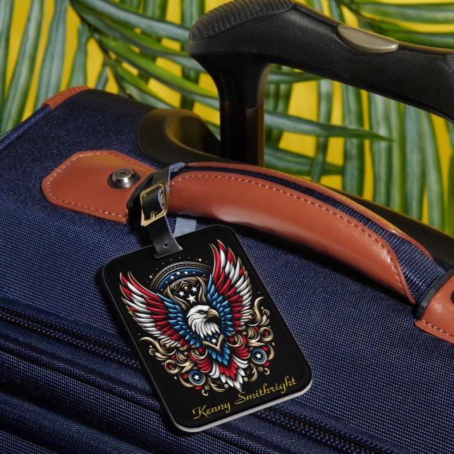Patriotism Soars Luggage Tag (Front Insitu 1)