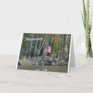 Patriotism USA Flag Card