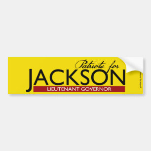 Patriots for Jackson for Lt. Governor Bumper Stick Sticker