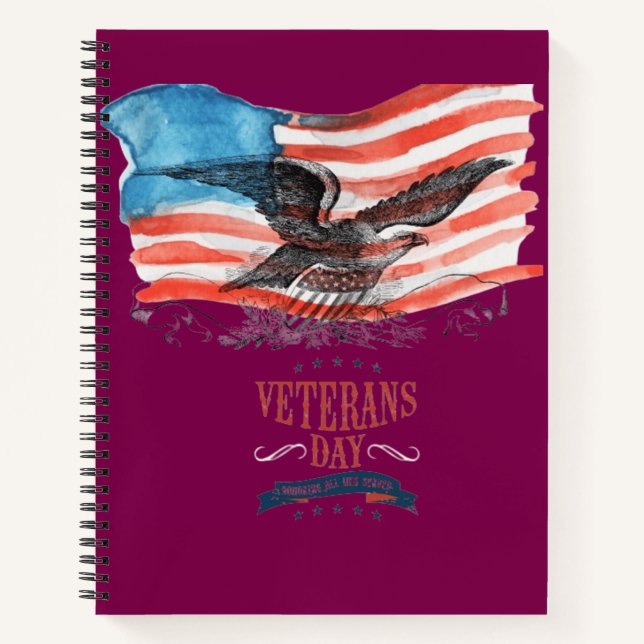 Patriots remembered wine color notebook (Front)