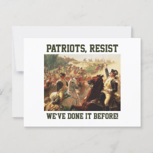 Patriots Resist Attacks on Democracy  Postcard