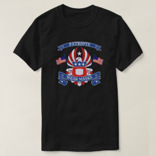 Patriots Wear Masks American Eagle T-Shirt