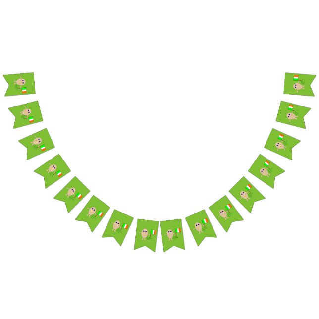 Patritoic Irish Egg Bunting Flags (All)