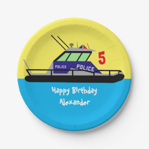 Patrol Boat Paper Plate