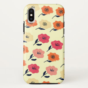 Patrón floral vibrante iPhone XS case