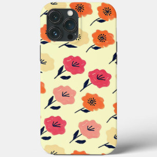 Patrón floral vibrante iPhone 13 pro max case