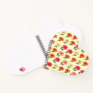 Patrón floral vibrante notebook