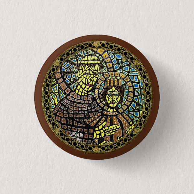 Patron Of Lost Items Saint Anthony Button Mini (Front)