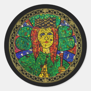 Patron Saint Of Depression And Anxiety St Dymphna Classic Round Sticker