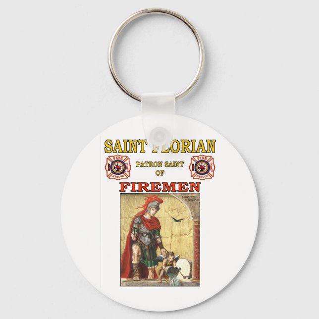 PATRON SAINT OF FIREMEN KEY RING (Front)